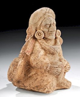 Maya Jaina Terracotta Double-Figure Whistle
