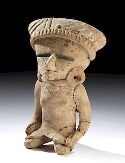 Veracruz Ceramic Coast Watcher Whistle Figure