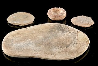 Lot of 4 Anasazi Stone Items - Mesa Verde Museum