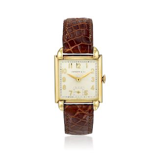 IWC Wristwatch Retailed by Tiffany & Co. in 14K Gold