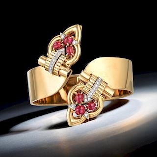 Tiffany & Co. Ruby and Diamond Cuff Bracelet