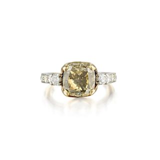 A 4.88-Carat Fancy Colored Diamond Ring