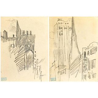 Joseph Stella  (American, 1877-1946) Two Works