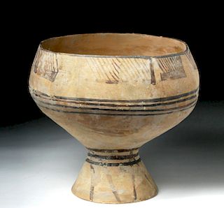 Massive Indus Valley Bi-Chrome Pottery Chalice