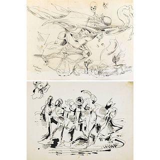 Kurt Seligmann (American, 1900-1962) Two Works