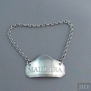 George III Silver Madeira Label