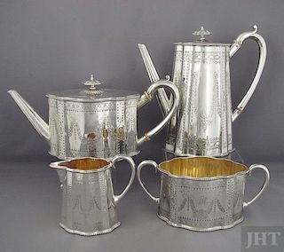 Victorian Sterling Silver Tea Set