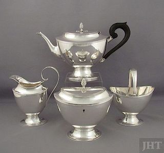 Dutch Sterling Silver Tea Set