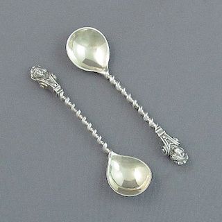 Victorian Silver Salt Spoons
