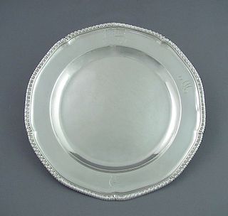 George III Silver Dinner Plate