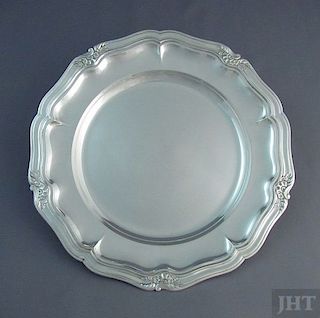 Danish Silver Dinner Plate