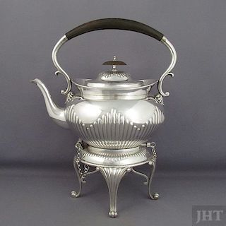 Victorian Sterling Silver Kettle on Stand
