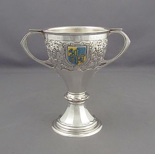 English Sterling Silver Golf Trophy