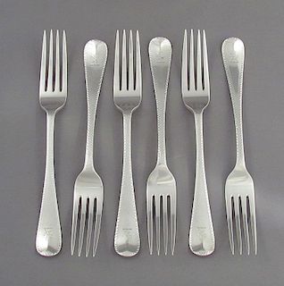 Victorian Silver Dessert Forks