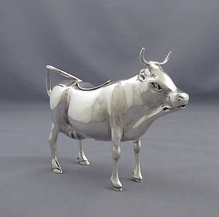 Italian Silver Cow Creamer