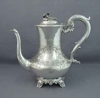 Victorian Sterling Silver Coffee Pot
