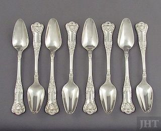 6 Birks Queens Sterling Citrus Spoons
