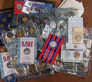 Assorted Coin and Metal Lot