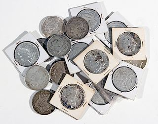 Assorted Peace and Morgan Dollars