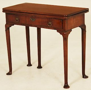18TH C. QUEEN ANNE GAMES TABLE