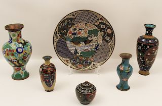 6 PC. LOT OF CHINESE CLOISONNE
