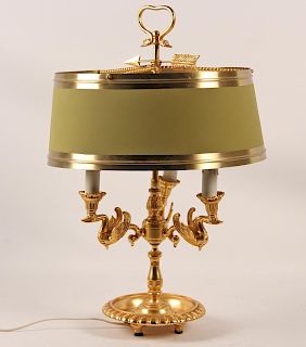 FRENCH EMPIRE STYLE DORE BOUILLOTTE LAMP