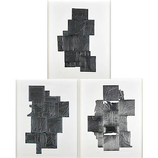Louise Nevelson  (American, 1899-1988) Three Works