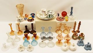 60 PC. MISC. LOT OF GLASS AND CHINA 