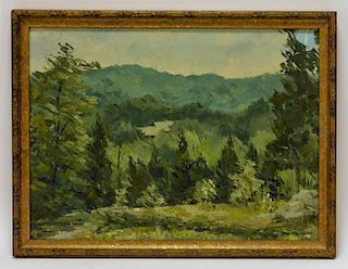Edwin Crowen Slater Mountainous Forest Painting
