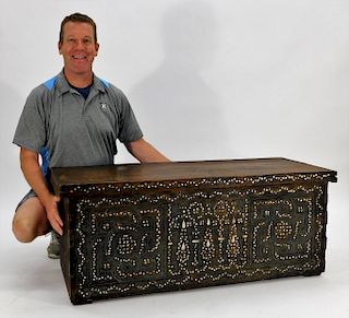 Middle Eastern Anglo-Indian MOP Camphor Chest