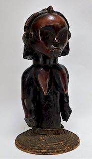 20C African Tribal Carved Wood Female Figure