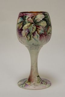 American Belleek Porcelain Purple Grape Chalice