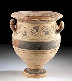 Daunian Pottery Krater with Ivy Vines - TL Test