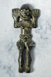 Ancient Dagestan Bronze Standing Idol