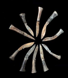 19th C. Nepalese Wood /Iron Kukri (Knives) - 10