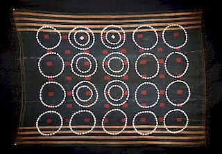 Ceremonial Early 20th C. Naga Mantle with Cowrie Shells