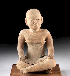 Olmec Pottery Seated Figure