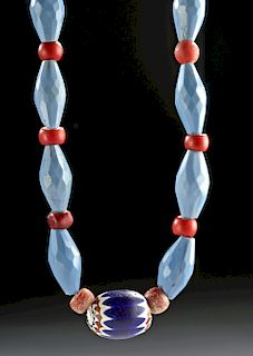 18th C. Dutch Glass Trade Bead Necklace