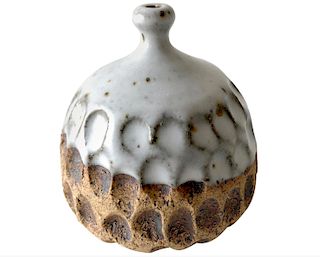 John Jack Feltman California Studio Handmade Stoneware Weed Pot Bud Vase