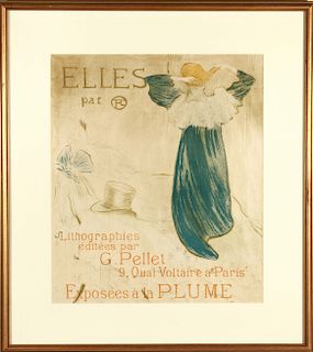 Henri de Toulouse-Lautrec "Elles" Color Lithograph