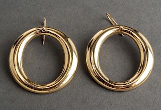 Tiffany & Co Peretti Sevillana 18K Gold O Earrings