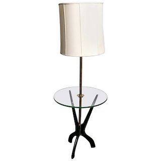 Adrian Pearsall Manner Lamp Table, Glass & Wood