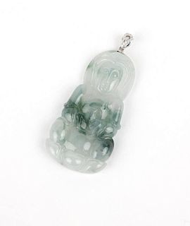 A jadeite jade Buddha pendant