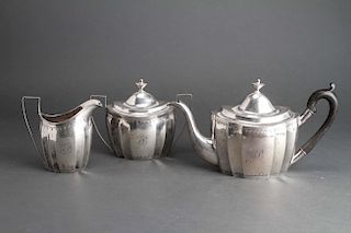 Joel Sayre American Silver Tea Set Service 3 Pcs