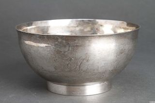 Joel Sayre American Silver Footed Bowl C. 1800
