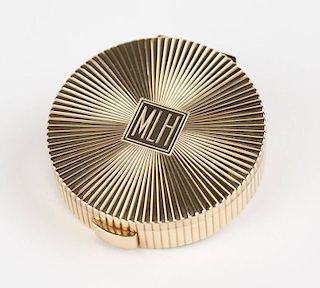 A French gold compact, Cartier