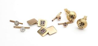 A collection of gent's cufflinks