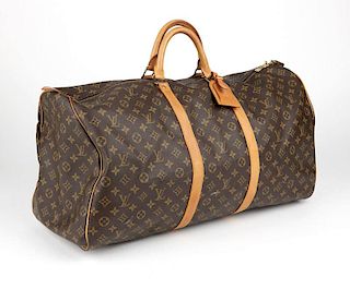 A Louis Vuitton Keepall 60 travel bag