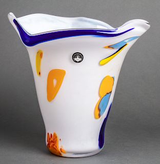 Modern IHG Waterford Ireland Art Glass Vase