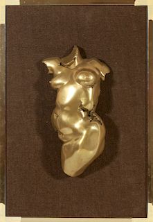 Giovanni Schoeman Nude "Torso" Metal Sculpture